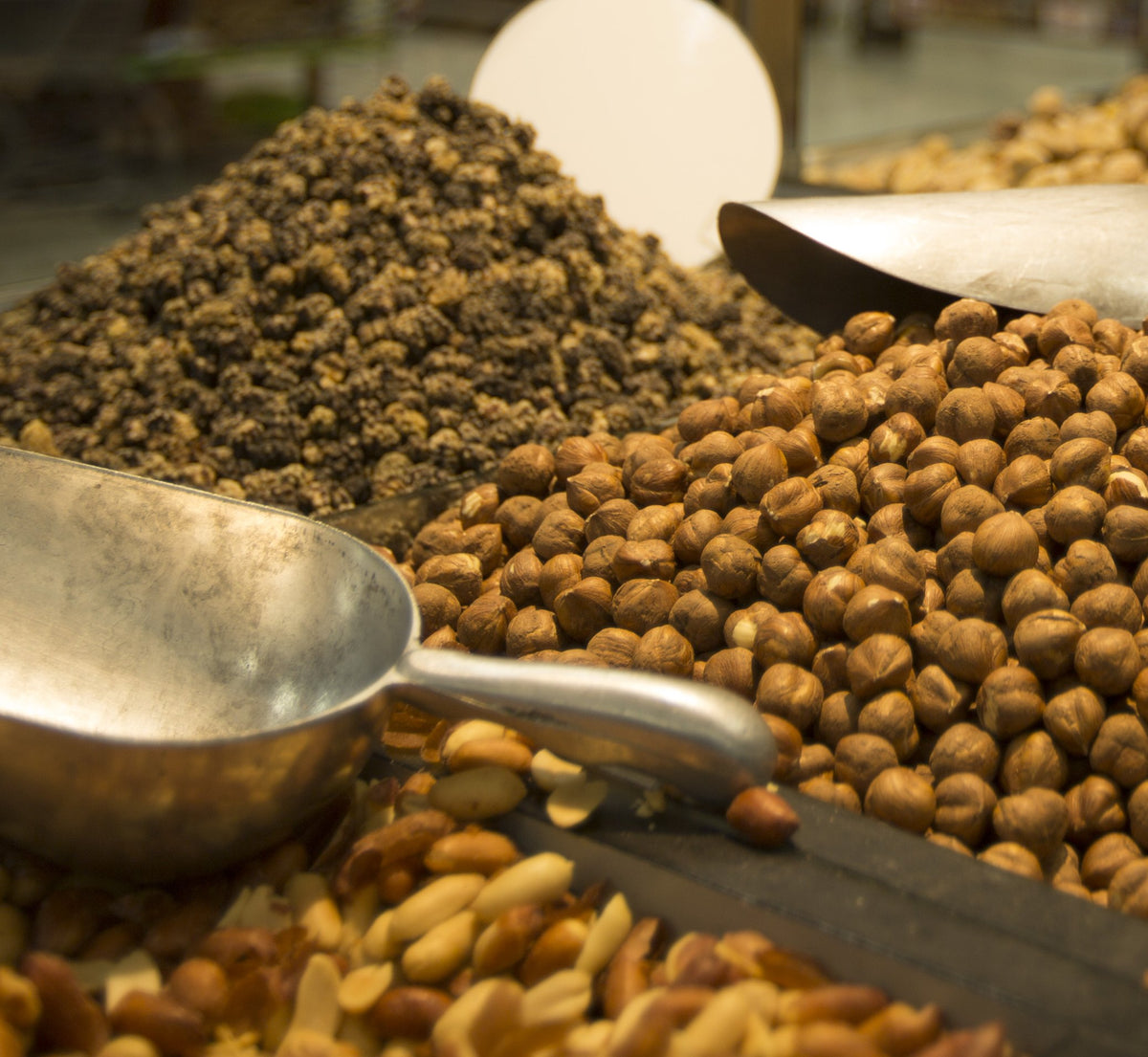 Bulk nuts at Mission Ranch Market